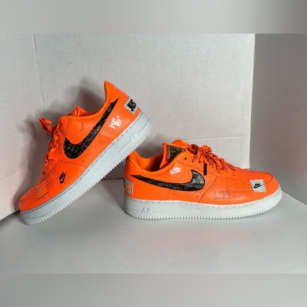 Men’s Nike Air Force 1 Low “Just Do It.” Orange